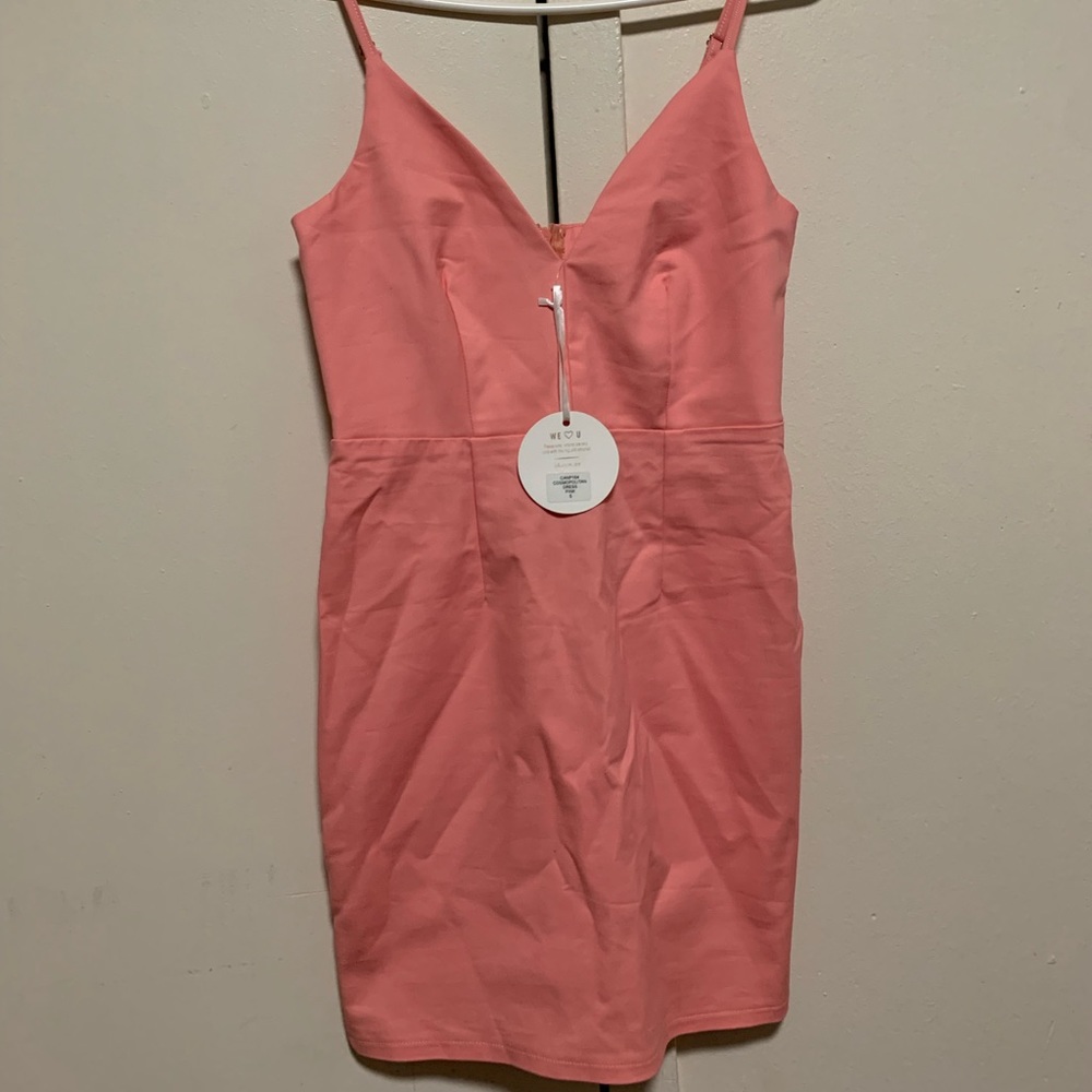 PINK MINI DRESS SIZE SMALL (NEW)